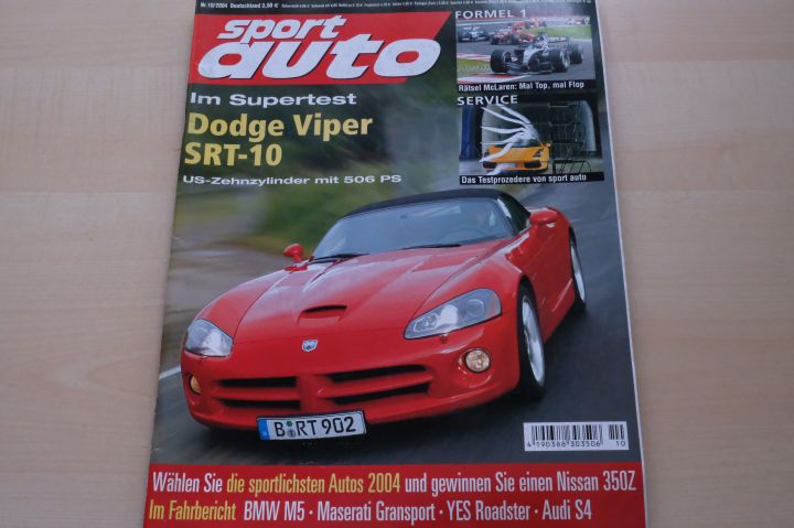 Deckblatt Sport Auto (10/2004)